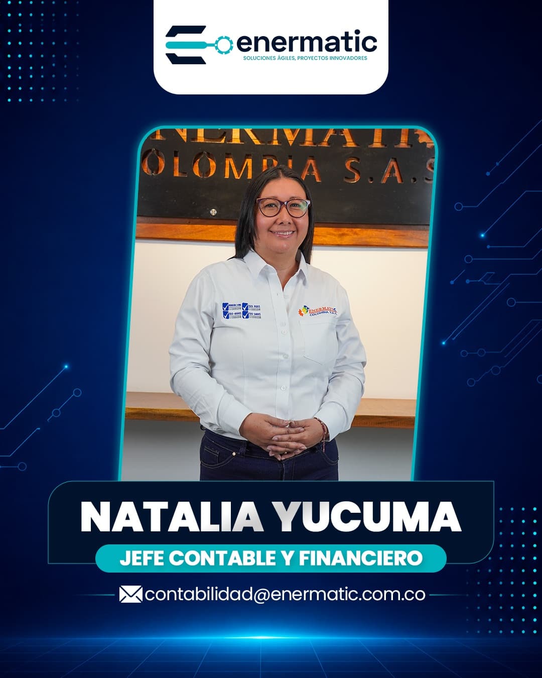 Natalia Yucuma — Jefe Contable y Financiero
